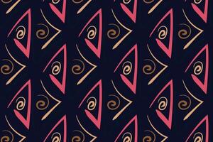 African clash seamless pattern in ethnic tribal style. Can be printed and used as wrapping paper, wallpaper, textile, fabric, apparel, etc. vector