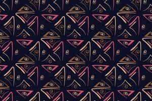 African clash seamless pattern in ethnic tribal style. Can be printed and used as wrapping paper, wallpaper, textile, fabric, apparel, etc. vector