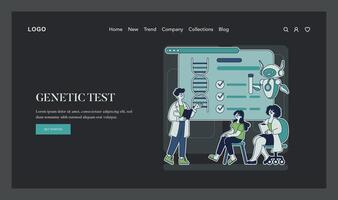 Biohacking. Flat Illustration vector
