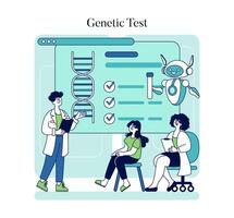 Biohacking. Flat Illustration vector