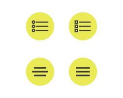 Hamburger menu icon, buttons for website, UI navigation, mobile app, presentation. design elements and user Interface icons. vector