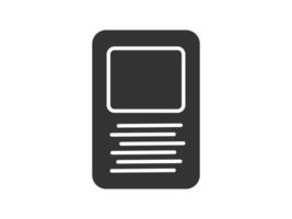 Illustration a icon depicting documents, suitable for web and mobile applications, isolated for use in graphic and design. vector
