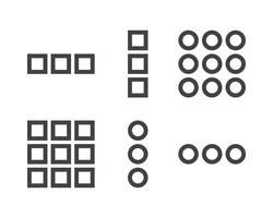 Hamburger menu icon, buttons for website, UI navigation, mobile app, presentation. design elements and user Interface icons. vector