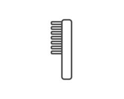 graphic icons of beauty in the form of combs for massage or darsonval procedures. vector