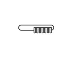 graphic icons of beauty in the form of combs for massage or darsonval procedures. vector