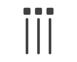 Hamburger menu icon, buttons for website, UI navigation, mobile app, presentation. design elements and user Interface icons. vector