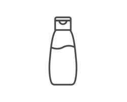icons of beauty, cosmetics and care. Bottle, jar, shower gel, face cream, body lotion, spray, ointment, paste. vector