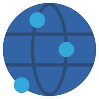 Networking icon flat style vector