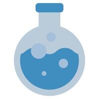 Lab Flask icon flat style vector