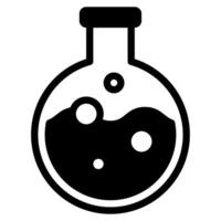 Lab Flask icon glyph style vector