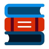 Stack of Books Icon flat style vector
