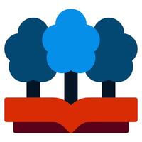 Learning Tree Icon flat style vector