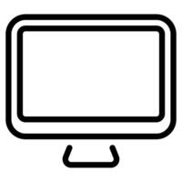 Computer icon outline style vector