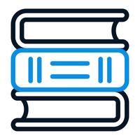 Stack of Books icon outline color style vector
