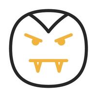 Vampire icon outline color style vector