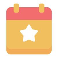 Event icon flat style vector