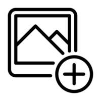 Post icon outline style vector