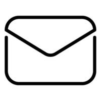Message icon outline style vector