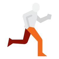Running icon flat style vector