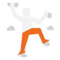 Climbing icon flat style vector