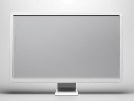 Blank computer display with luxury background for mockup generate photo