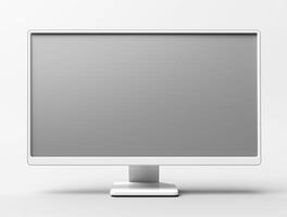 Blank computer display with luxury background for mockup generate photo
