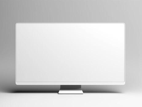 Blank computer display with luxury background for mockup generate photo