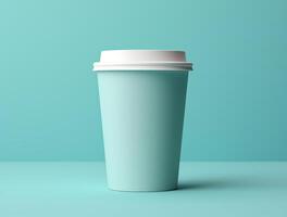 Blank Single Wall Paper Large Coffee Cup background for mockup photo