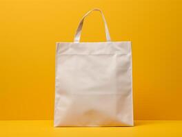 Blank 3d Sopping bag branding for mockup design photo