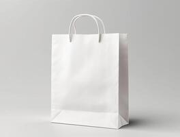 Blank 3d Sopping bag branding for mockup design photo