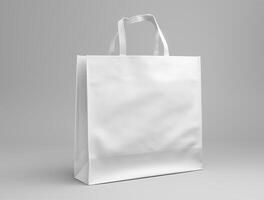 Blank 3d Sopping bag branding for mockup design photo