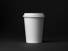 Blank Single Wall Paper Large Coffee Cup background for mockup photo