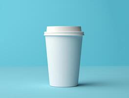 Blank Single Wall Paper Large Coffee Cup background for mockup photo