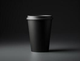 Blank Single Wall Paper Large Coffee Cup background for mockup photo