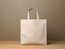 Blank 3d Sopping bag branding for mockup design photo