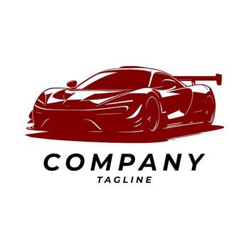 elegante deporte coche logo presentando un negrita y aerodinámico diseño. ideal para lujo coche marcas, automovilismo eventos, o automotor entusiastas el logo representa elegancia, fuerza, y excitación. vector