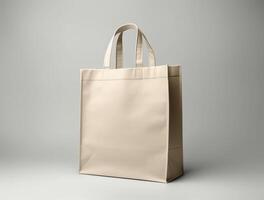 Blank 3d Sopping bag branding for mockup design photo