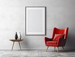 Interior of Modern Living Room with Sofa Couch background for mockup photo