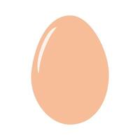 Beige Chicken egg in shell Isolated on transparent background. Recipe or menu cards design element. . Icon, sticker poster, banner, brochure, price tag, label or web, billboard, promo concept vector
