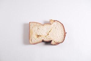 fresh bread inside white background photo