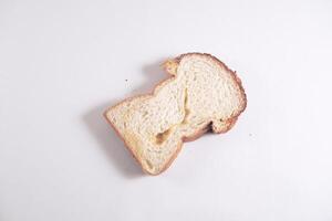 fresh bread inside white background photo