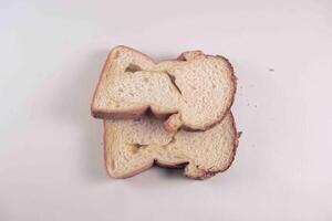 fresh bread inside white background photo