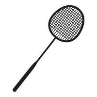 Badminton Racket Silhouette vector