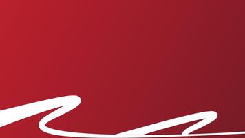 abstract red color background with wave lines vector