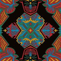 Abstract carpet components For ethnic tribal fabric patterns vector
