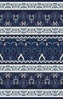 Seamless navy blue damask, abstract elements for embroidered and ethnic printed fabric patterns. vector