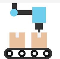 Robot Arm Automation vector