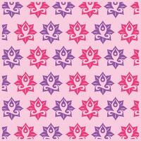 Nature Flower Yoga flat design background with decorative abstract design, seamless pattern background illustration vector