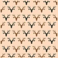 Deer Head Animal Pattern flat design, suitable for your design, banner, template, and etc vector