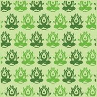 Yoga Leaf flat design background with decorative abstract design, seamless pattern background illustration vector